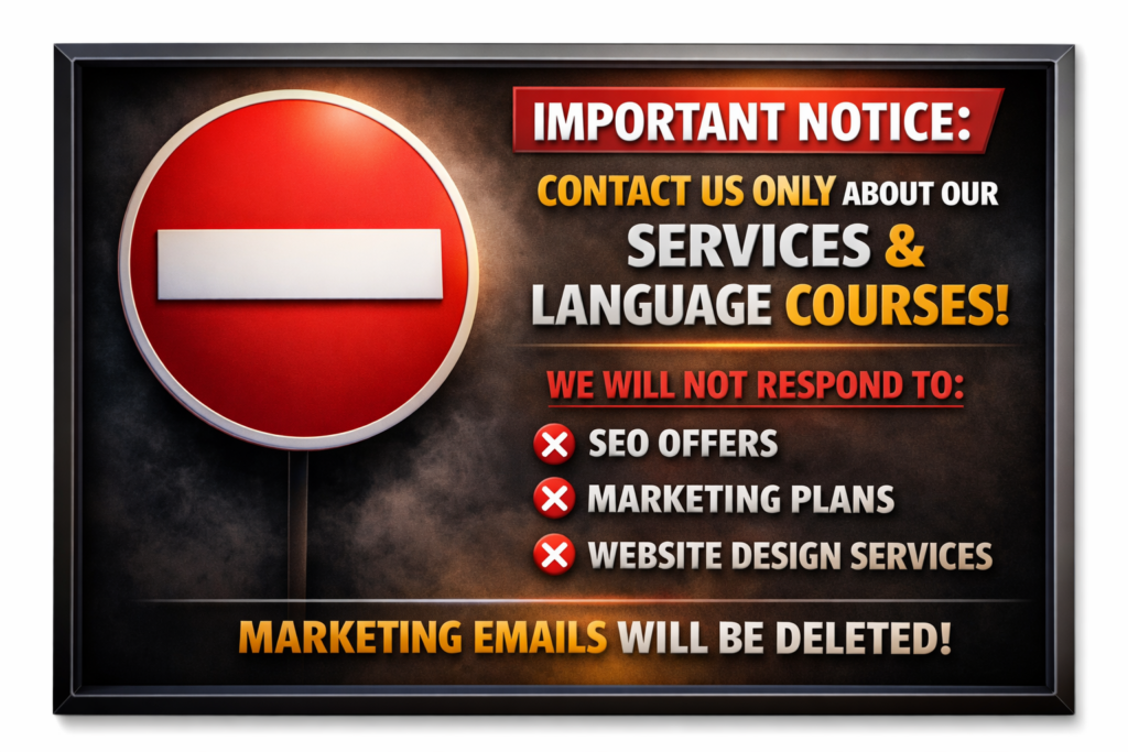 Contact PEN Languages for English course inquiries